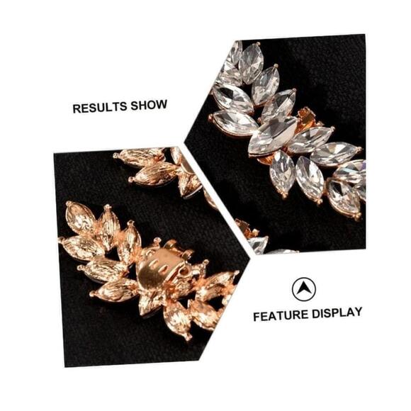 Detachable Shoe Accessory Clips In Gold - Picture 9 of 10